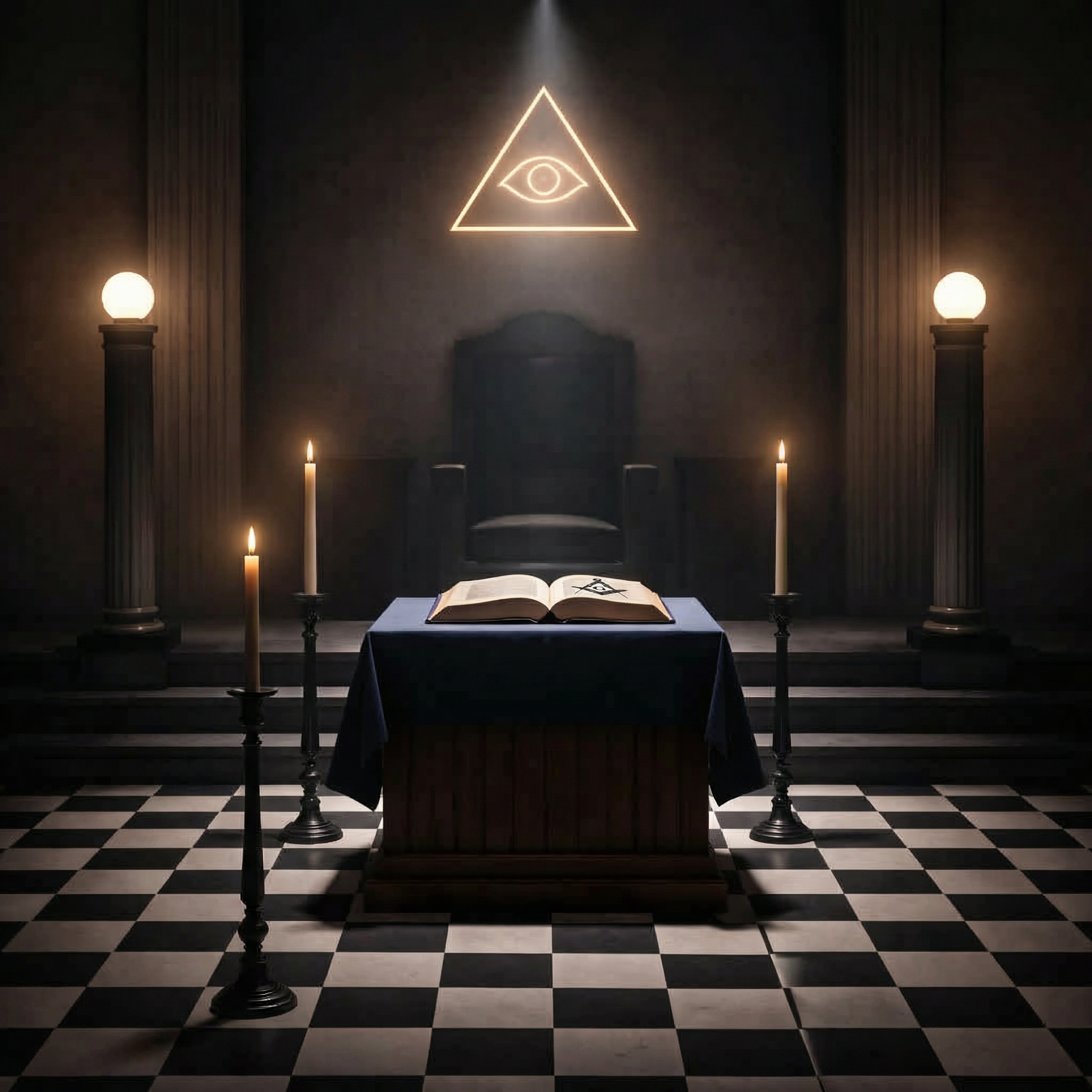 A symbolic and atmospheric image representing contemplation, initiation, and the search for deeper meaning.